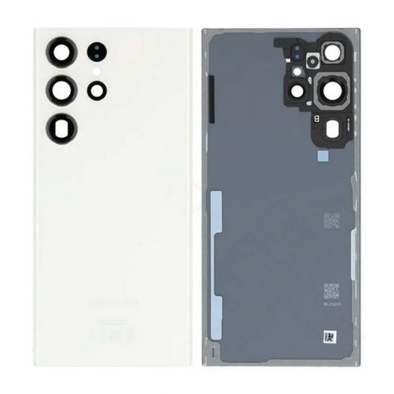 Samsung Galaxy S23 Ultra Baksida med tejp Original - Cream