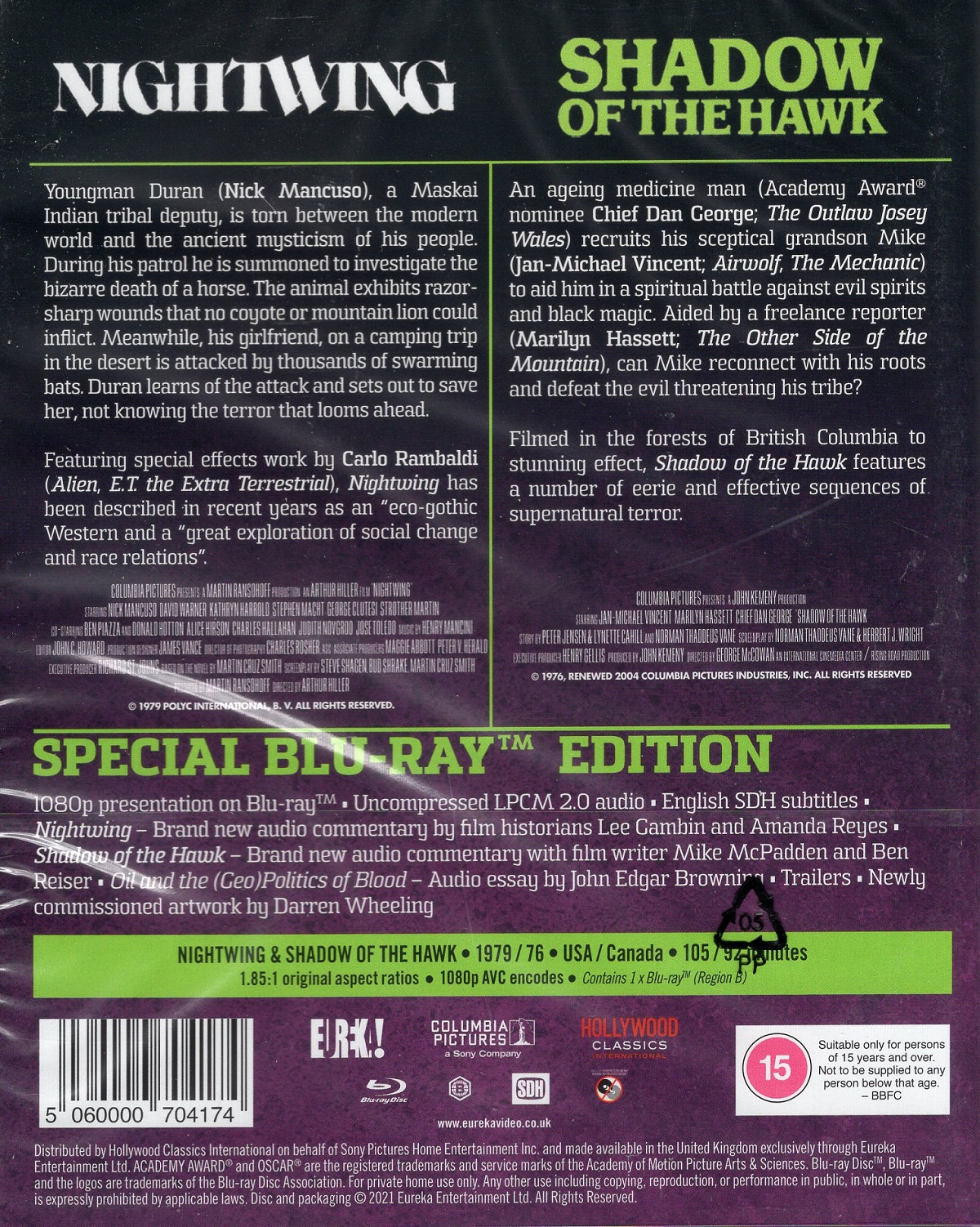Nightwing / Shadow of the Hawk (ej svensk text) (Blu-ray) - 2