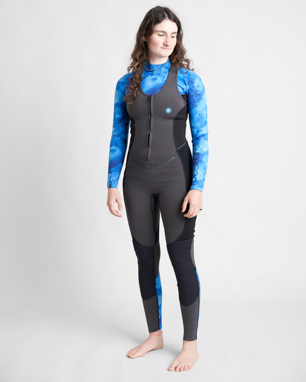 Womens Thermaflex 1,5 mm Long John (Azure)
