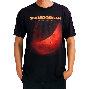 Skraeckoedlan - 'Vermillion Sky' t-shirt