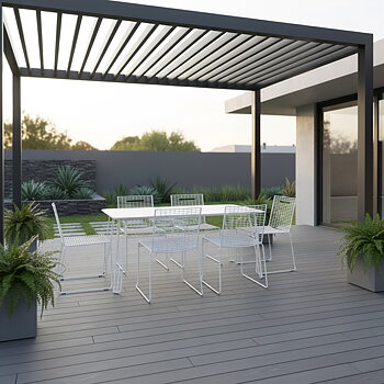 Matbord 130x74 cm, stål vit