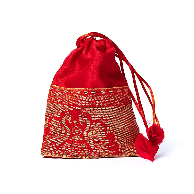 Tulsi mala med tulit/rosenkvarts AA-kvalitet i påse - 4