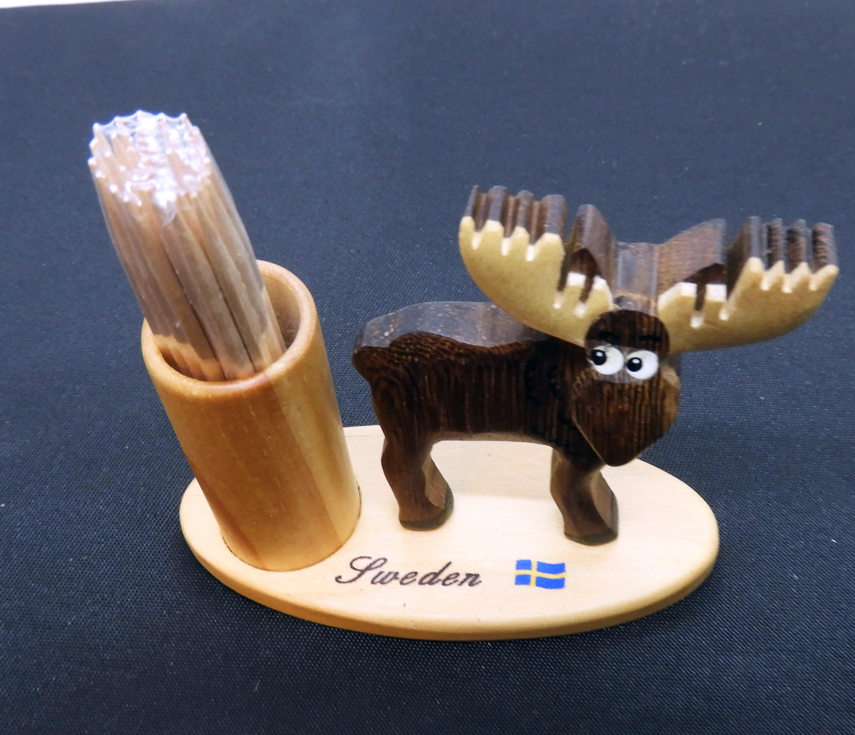 Älg med tandpetare