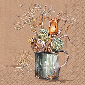 Flowers In A Pot Brown Lunch