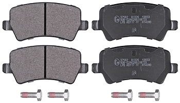 Bromsbelägg "Premium" BAK;  VOLVO  S60II/  V60 I/  V70III/ S80II/ XC60I /XC70 III m elektr handbroms