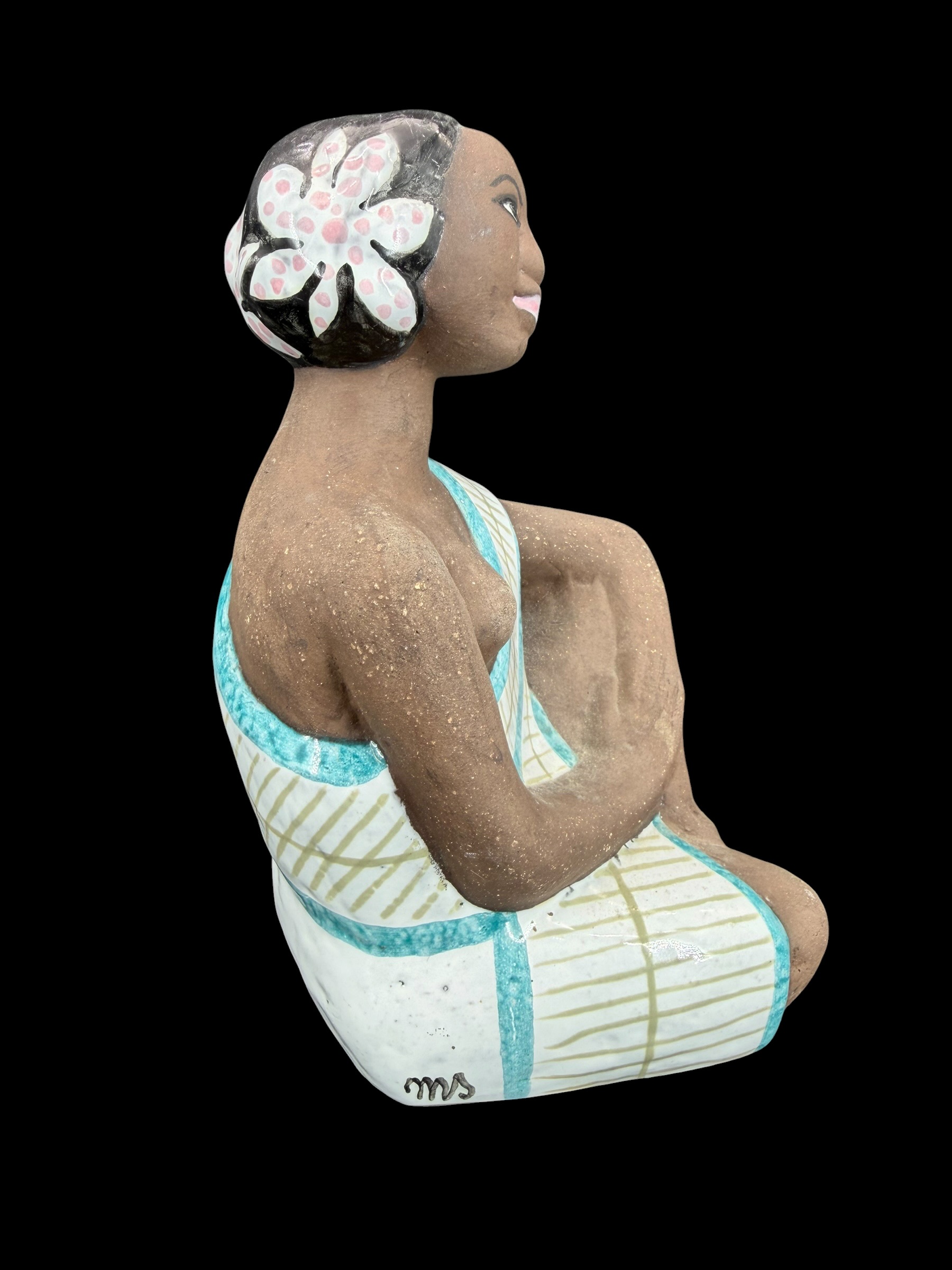 Upsala Ekeby UE 4355 "seated woman" Mari Simmulson - 4