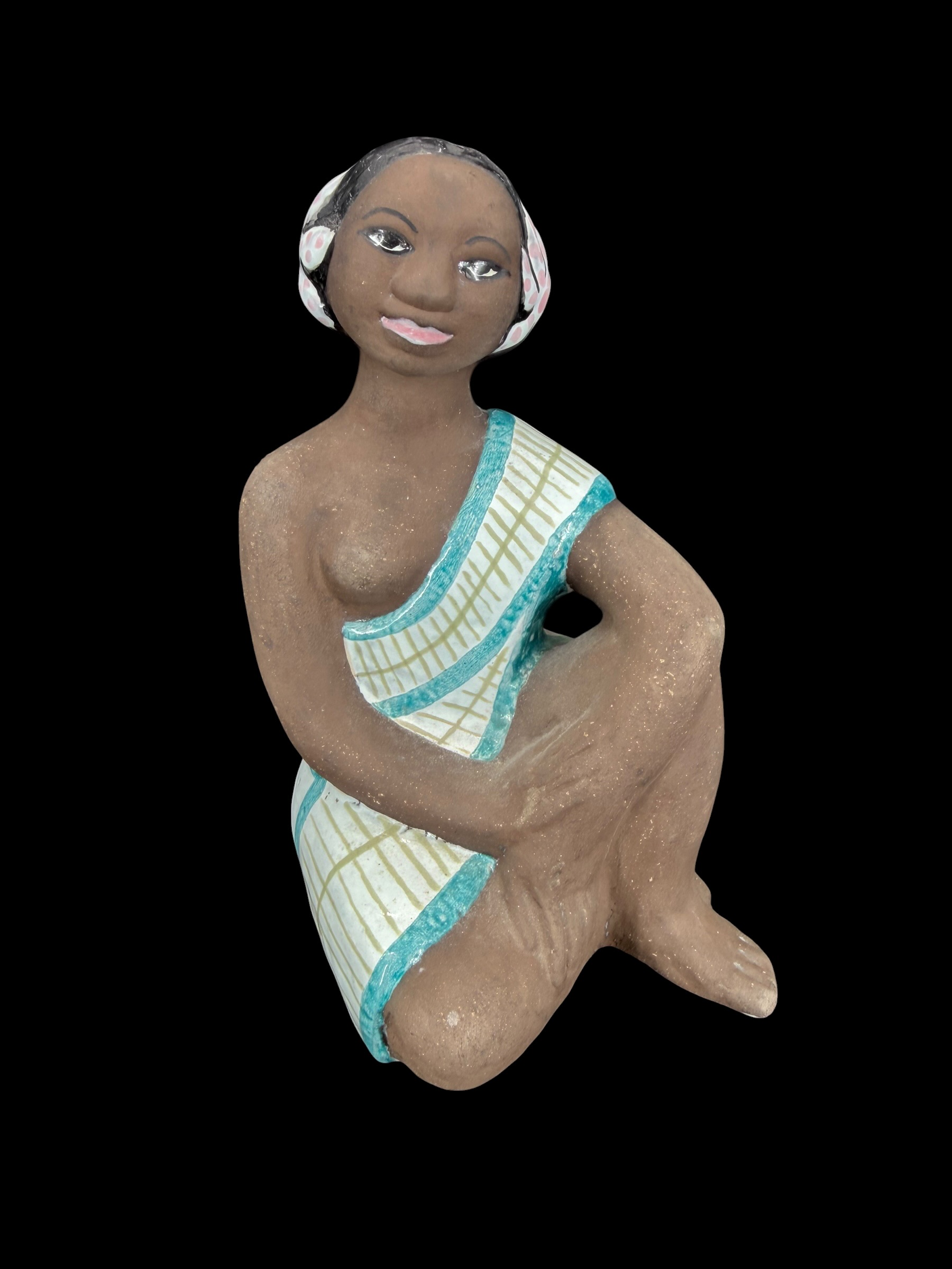 Upsala Ekeby UE 4355 "seated woman" Mari Simmulson