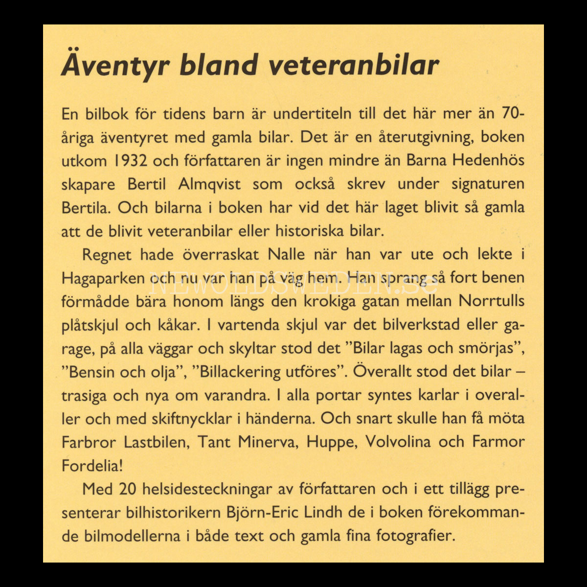 FAMILJEN I GARAGET - EN BILBOK FÖR TIDENS BARN - Bertil Almqvist  - H03 - 3