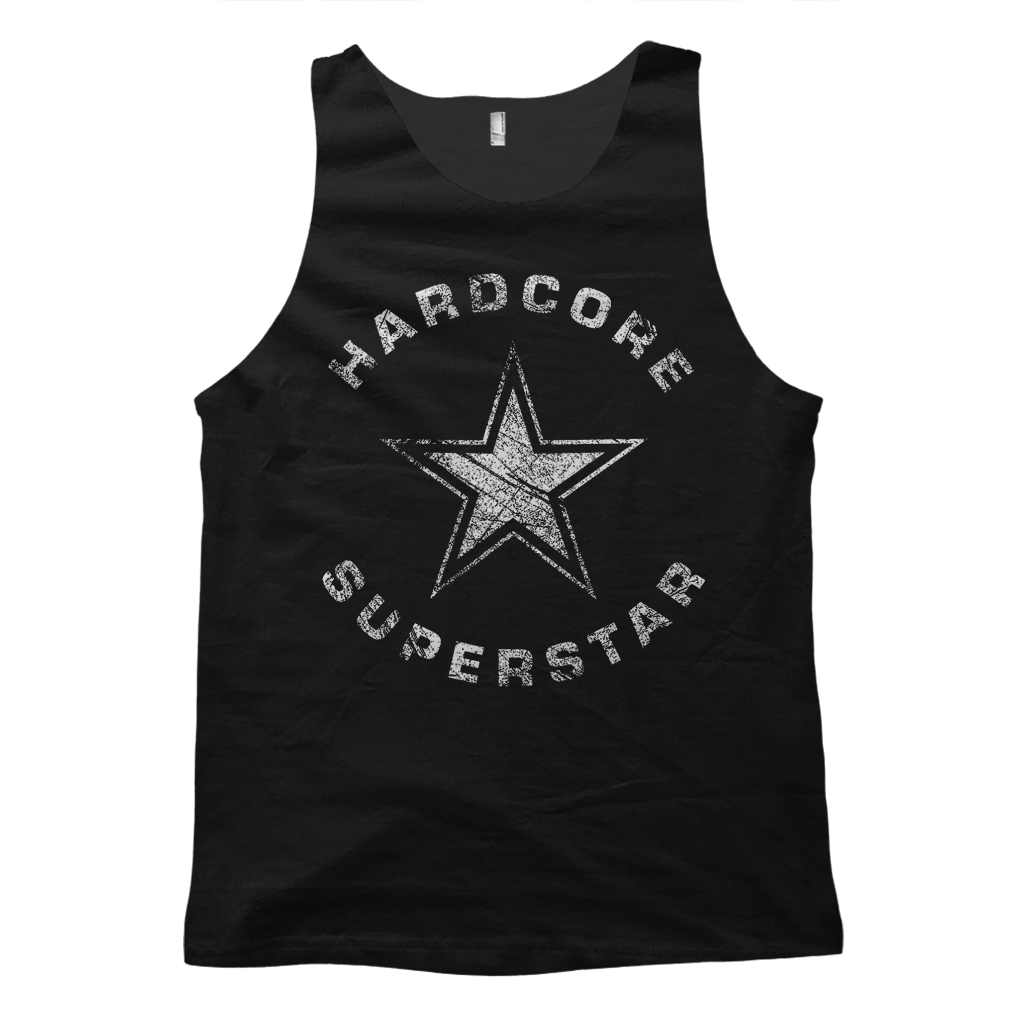 HARDCORE SUPERSTAR - TANK TOP, TRASH LOGO VINTAGE (BLACK)