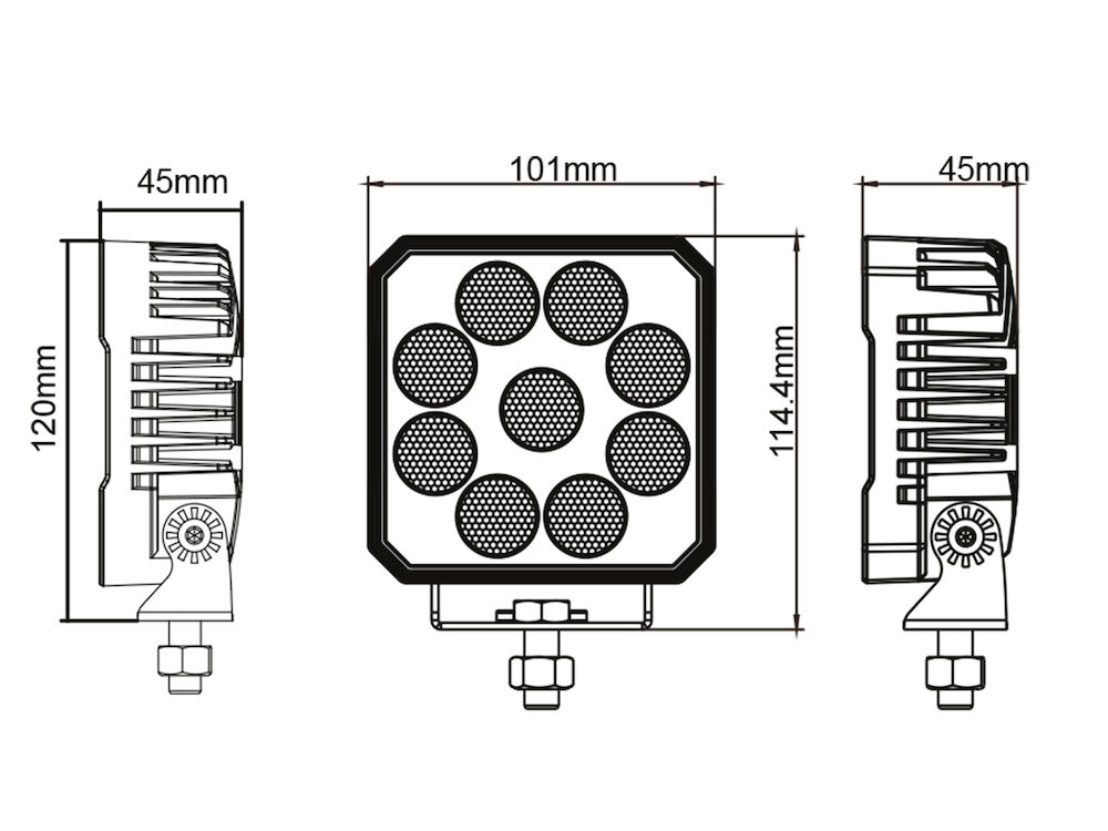 BL Arbetslampa bred 5200 lm - 5