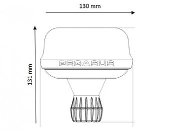 Varningsljus LED Pegasus stångmontage