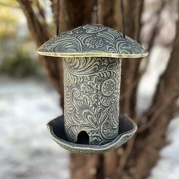 Fuglemater Paisley Seladon