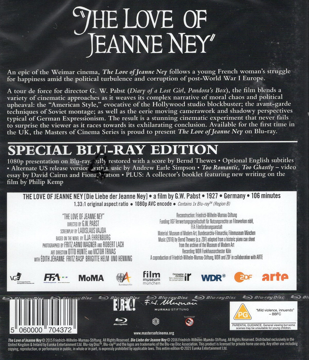 The Love Of Jeanne Ney (ej svensk text) (Blu-ray) - 2