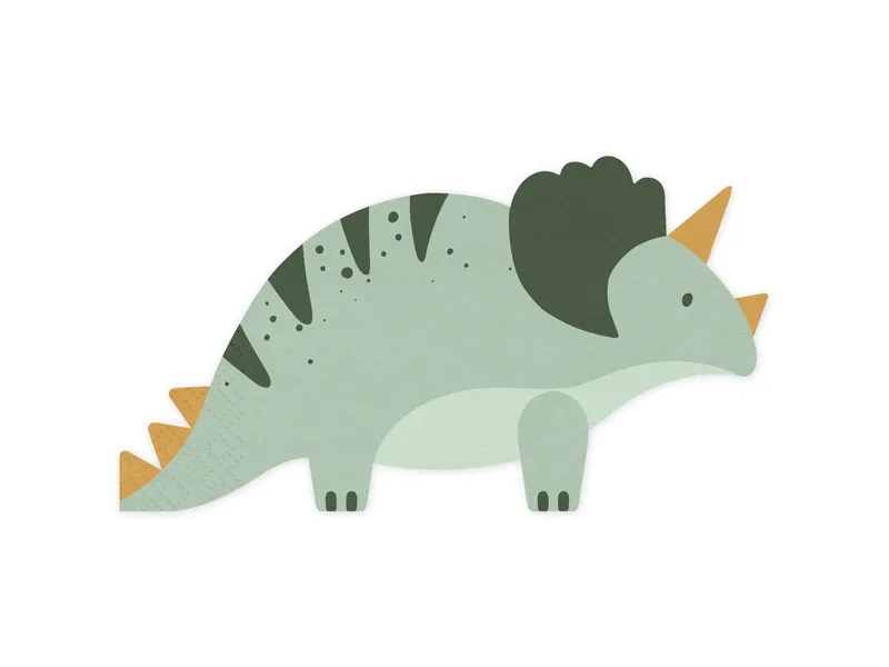 Servetter - Grön dinosaurie 