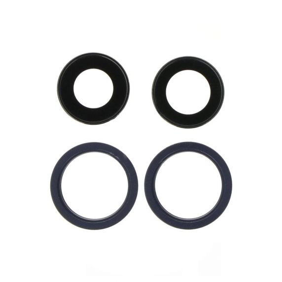 Original iPhone 13 Mini/13 Kameralins med Ram - Svart