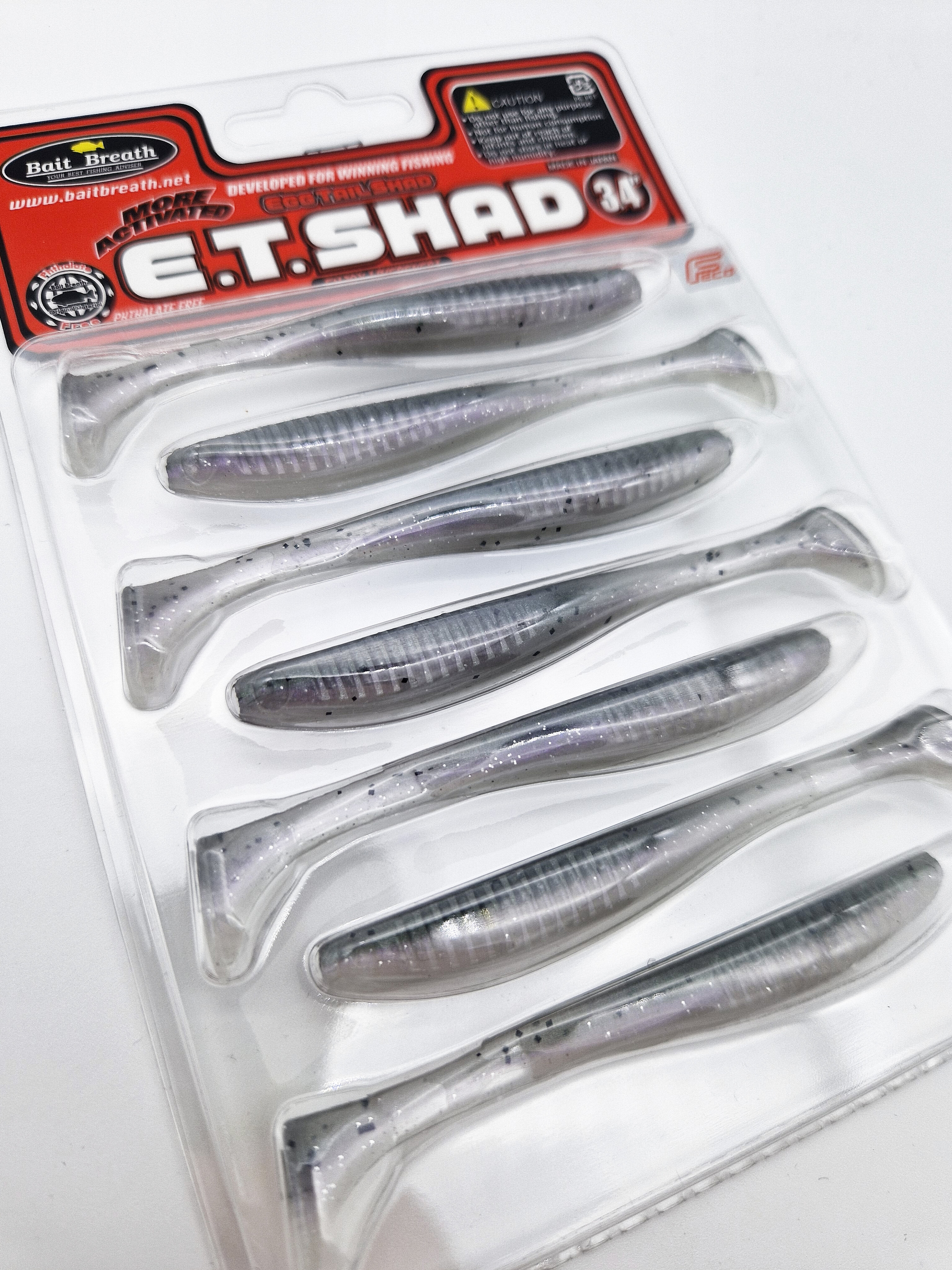 Bait Breath E.T. Shad  3.4'' 8,6 cm 7-pack - 2