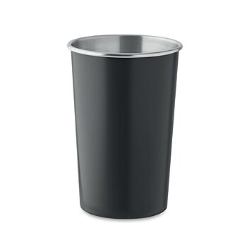 Svart mugg av stål