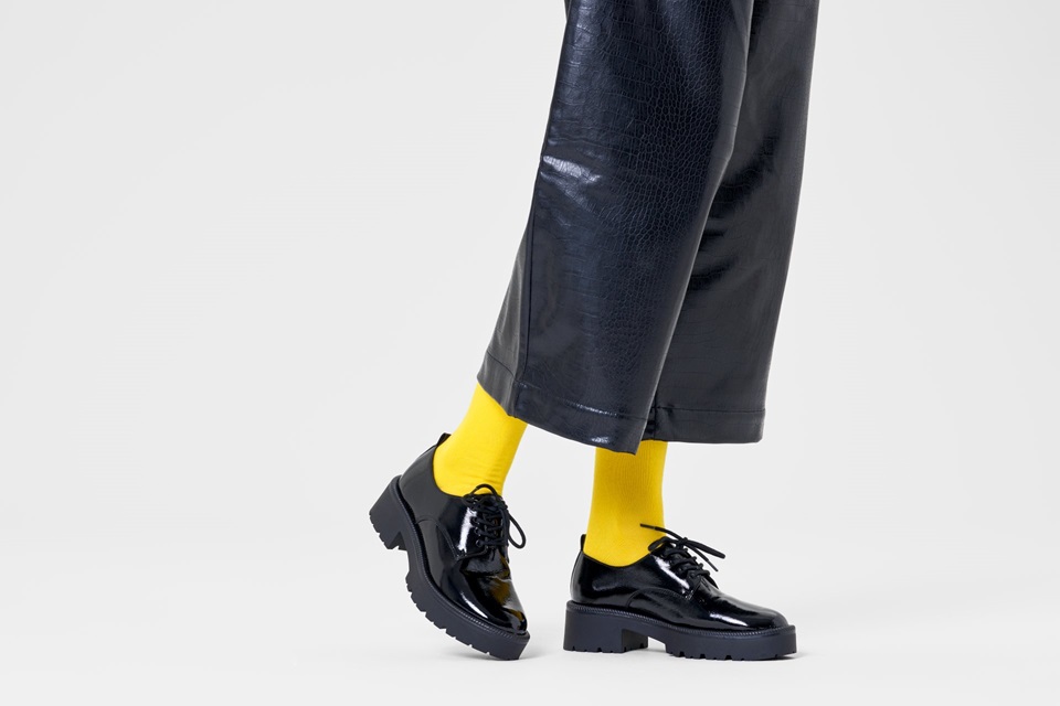  Happy Socks Solid Yellow - 3