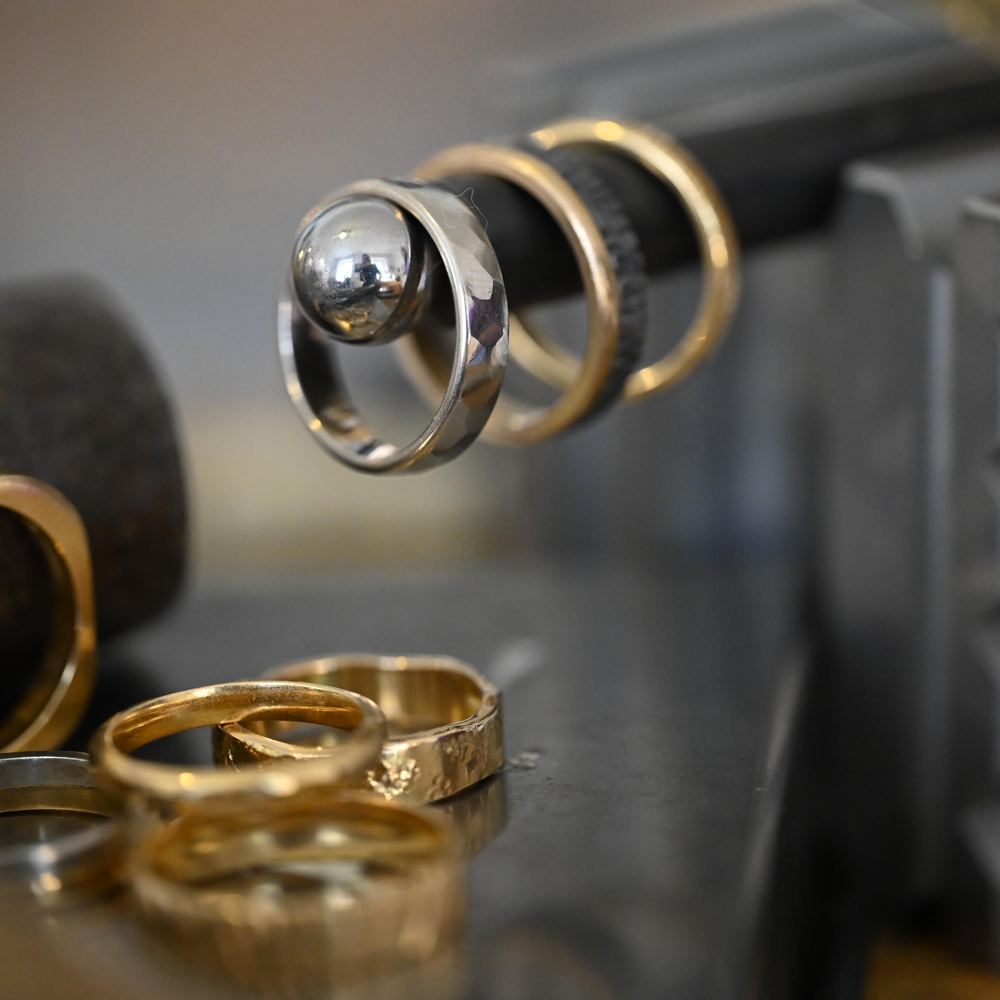 Ring RawNShine handgjord yta silver  - 3