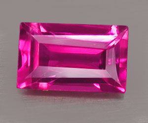 Piedra preciosa de turmalina rosa natural genuina de alta calidad con forma de baguette de 4,9x3 mm - 2