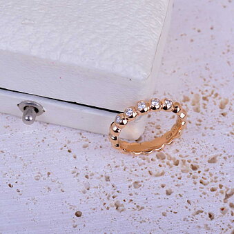 Bubble ring 18k gold with diamonds, Vintage