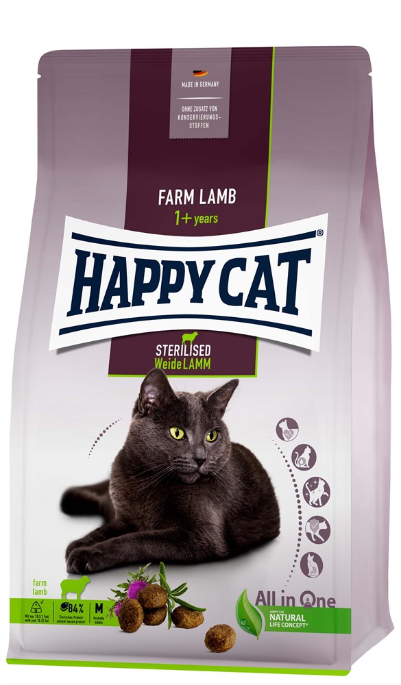 HappyCat Adult sterilised, lamm, 4kg