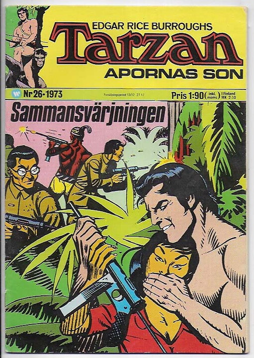 Tarzan 1973 Nr 26 VG Klotter baksida
