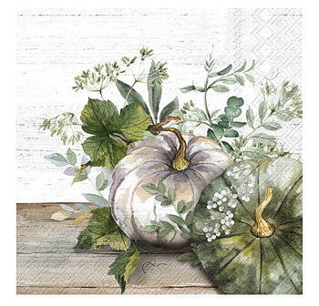 Green and White Pumpkin Cream