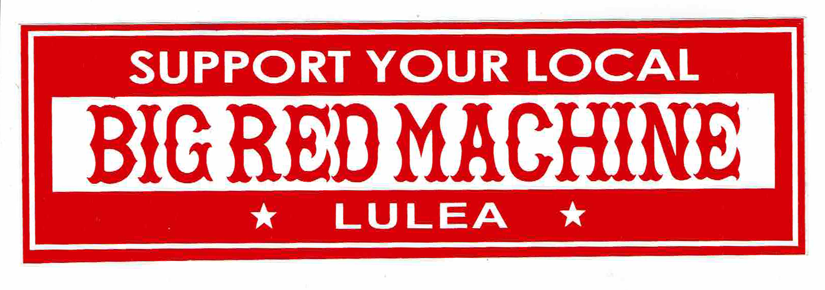 Sticker stor BIG RED MACHINE