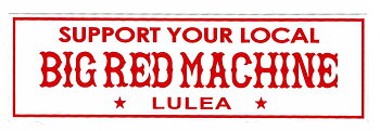 Sticker stor BIG RED MACHINE
