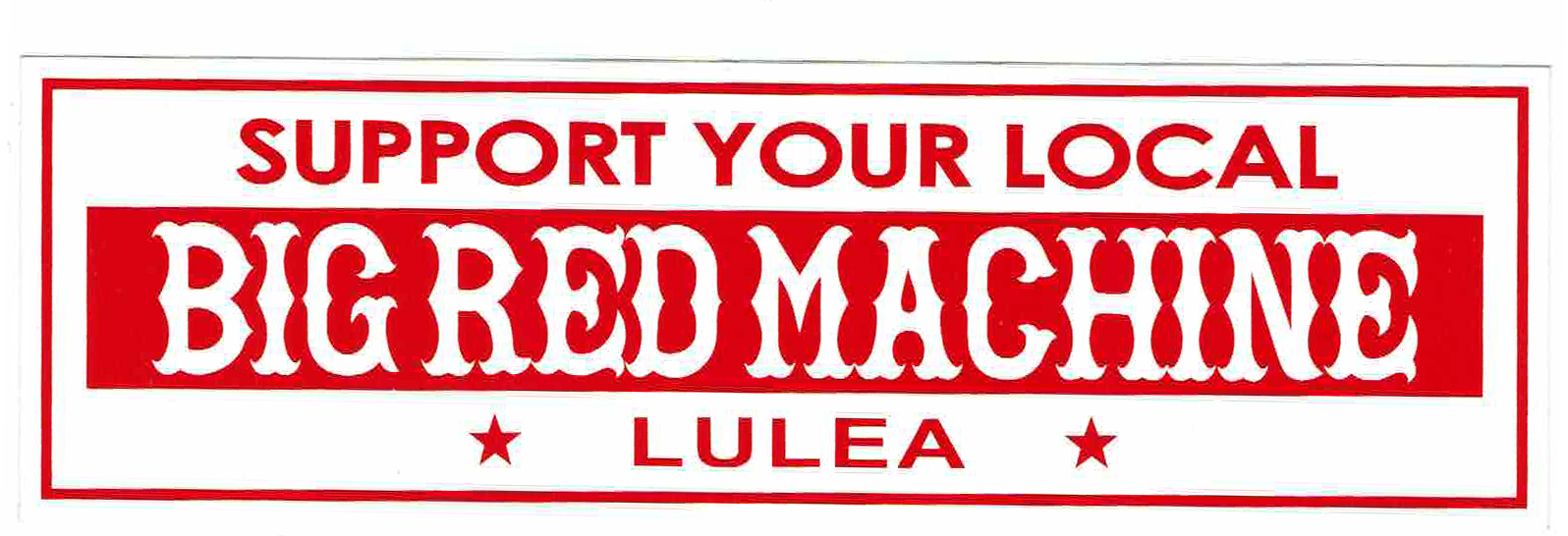 Sticker stor BIG RED MACHINE