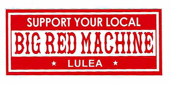 Sticker liten BIG RED MACHINE