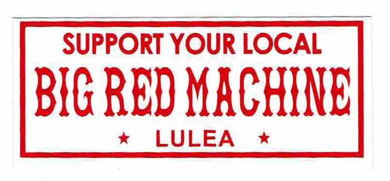 Sticker liten BIG RED MACHINE