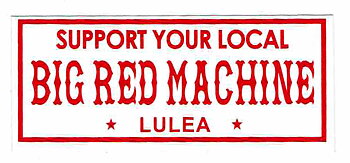 Sticker liten BIG RED MACHINE