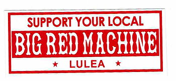 Sticker liten BIG RED MACHINE