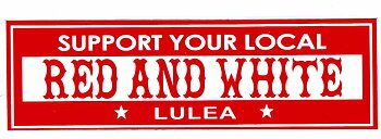 Sticker stor RED AND WHITE