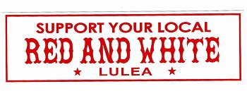 Sticker stor RED AND WHITE