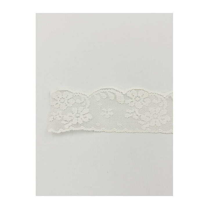 Ribbon Lace  - White 35 mm