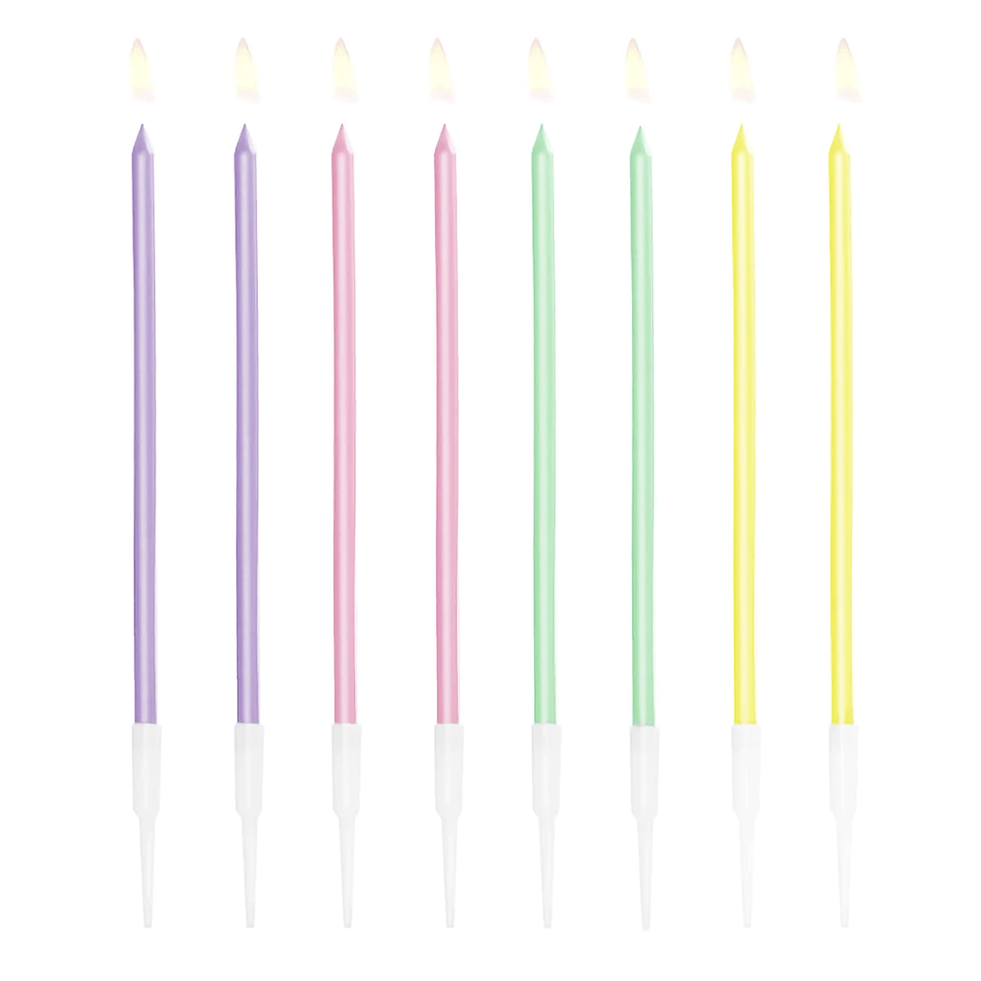 Tårtljus Mix Pastell 8-pack 