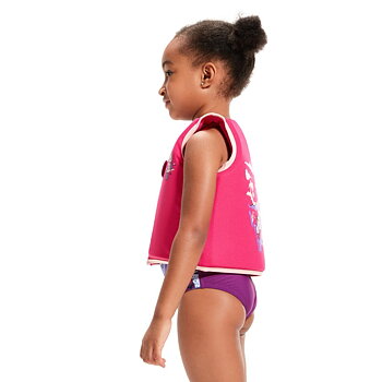 Kinder Charakter gedruckt Schwimmer Weste rosa / lila von Speedo