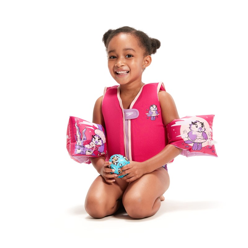 Swimming vest child Character Printed Float Vest pink/purple from Speedo - 4