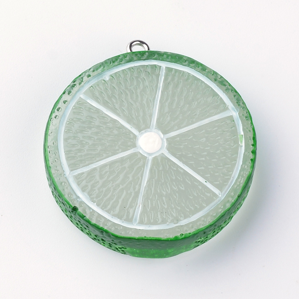 Berlock - Resin, 3D   Lime skiva