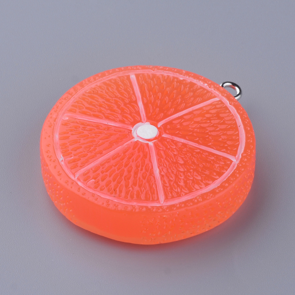 Berlock - Resin, 3D   Apelsin skiva - 2