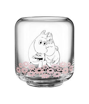 Mumin värmeljuslykta/vas tillsammans