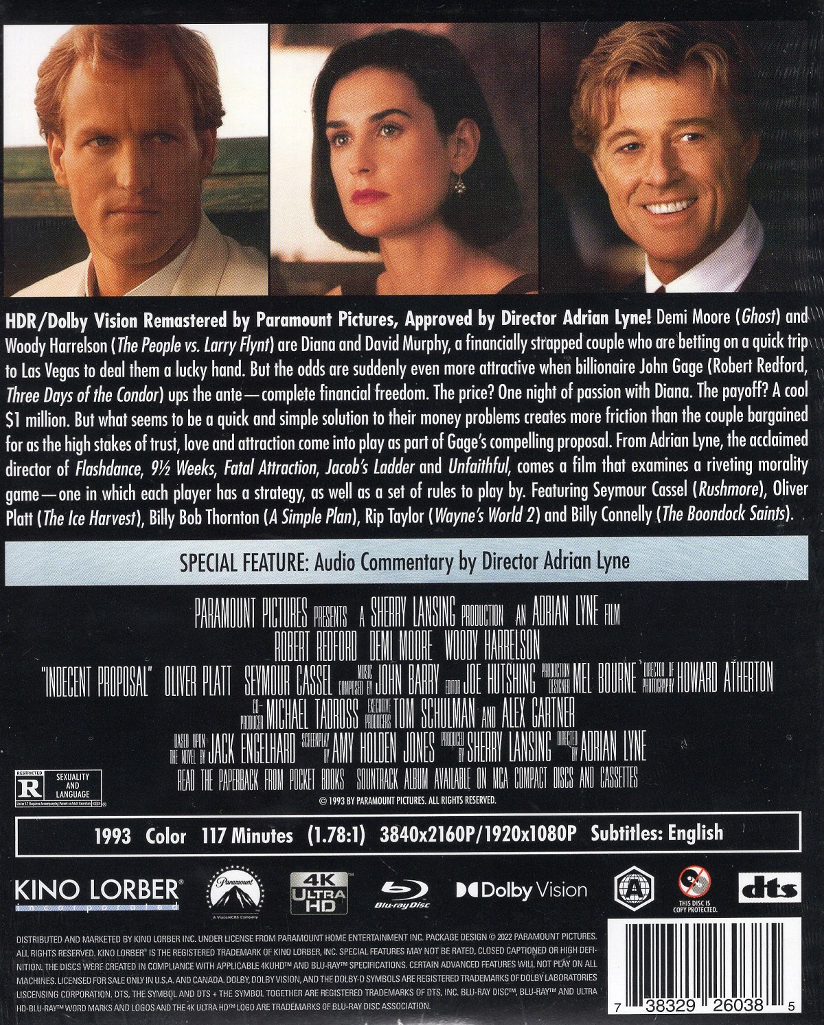 Indecent Proposal (ej svensk text) (4K Ultra HD + Blu-ray) - 2