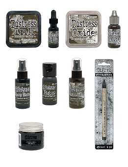 Distress set - SCORCHED TIMBER