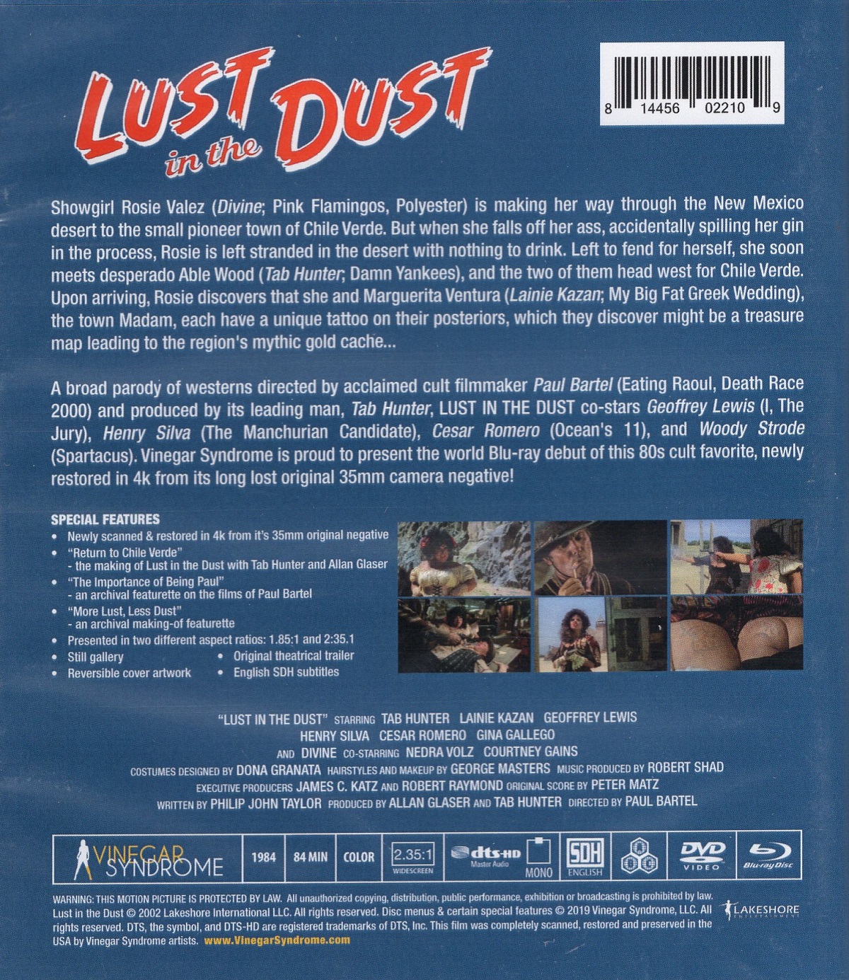 Lust In the Dust (ej svensk text) (Blu-ray + DVD) - Kvarnvideo.se