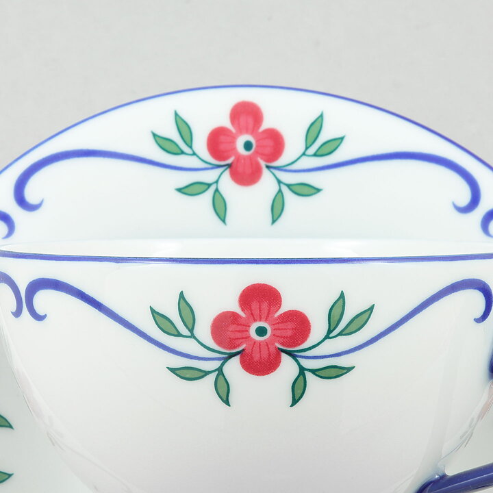 ピア・ロンダール  Sundbornシリーズ  花模様のコーヒーカップ  2客セット  10.5cm  1993年