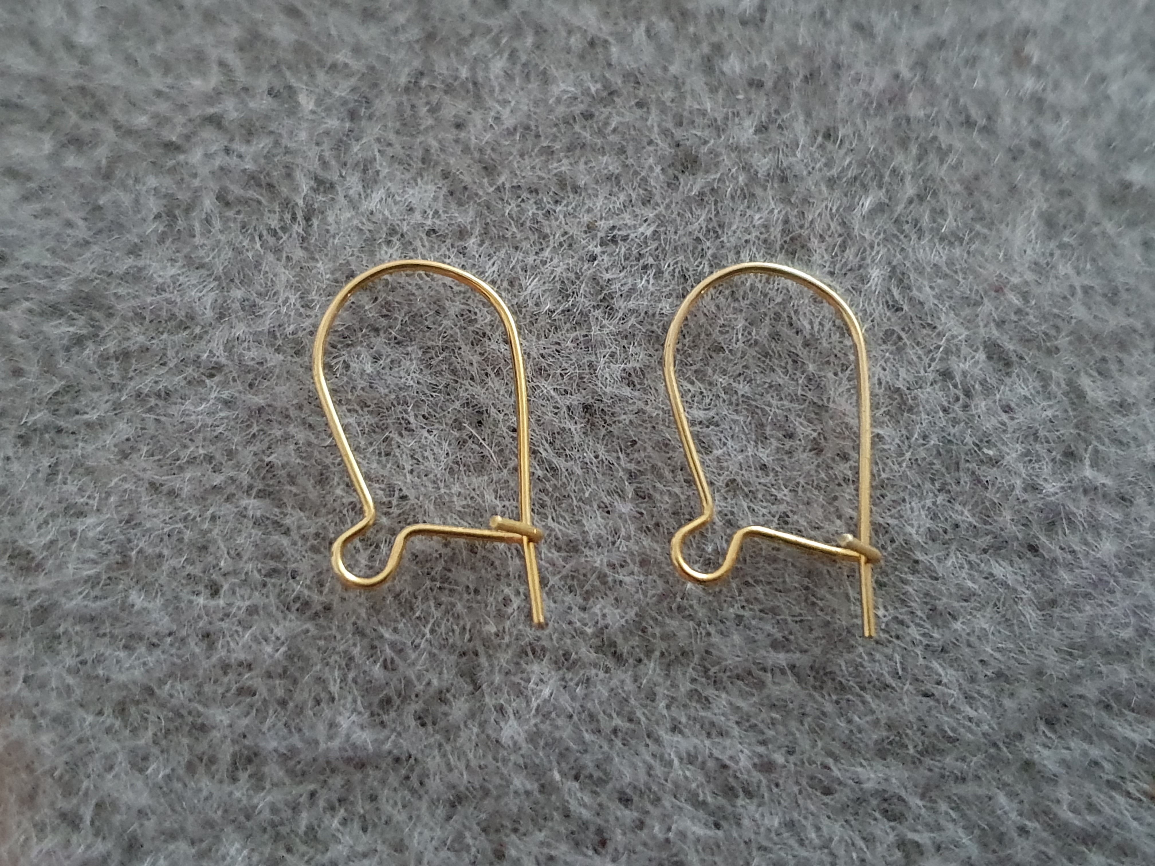 Ear hook fg short with closure, ca. 15mm ( 0,42mm ) 925-silver Par.