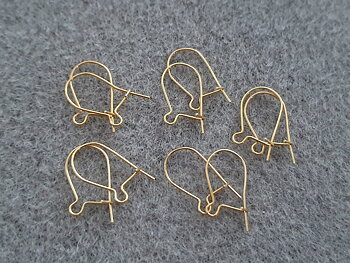 Earhook fg short with closure ca. 15mm ( 0,42mm ) 925-silver 5 pairs/pack Price/pack